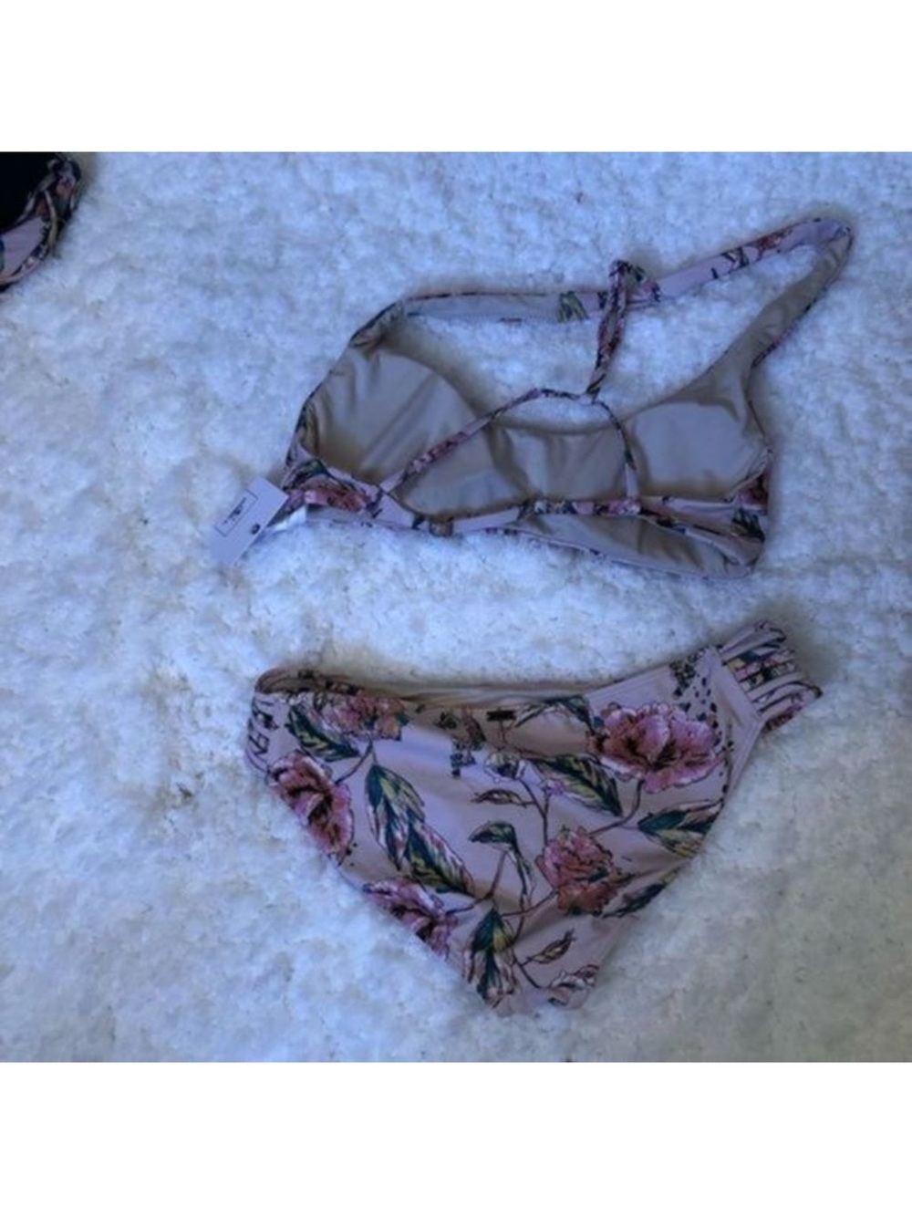 Roxy Pink Floral Bikini Set - Picture 2 of 6